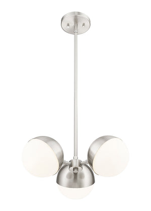 Z-Lite - 7517-3BN - Three Light Chandelier - Realm Sphere - Brushed Nickel