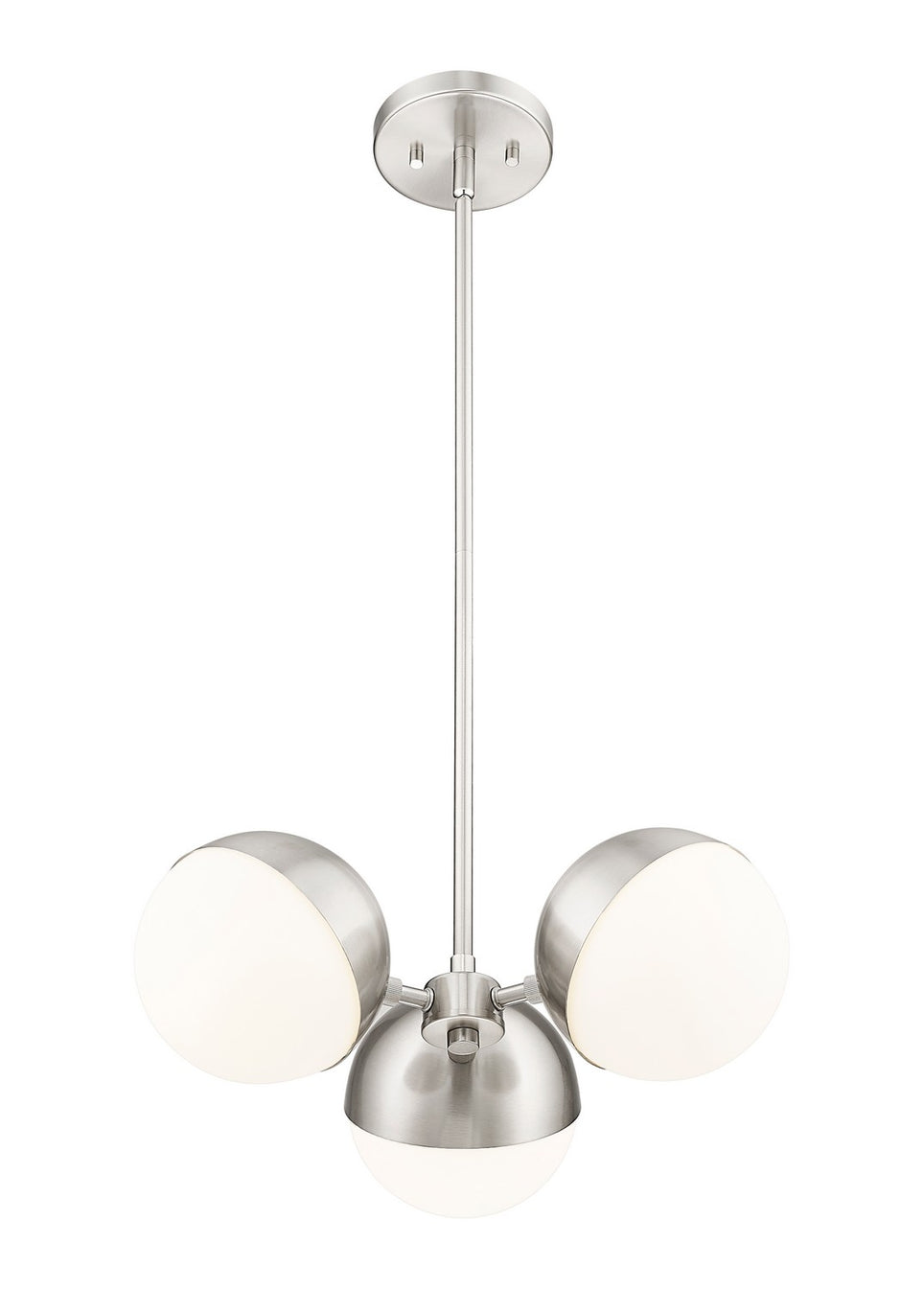 Z-Lite - 7517-3BN - Three Light Chandelier - Realm Sphere - Brushed Nickel