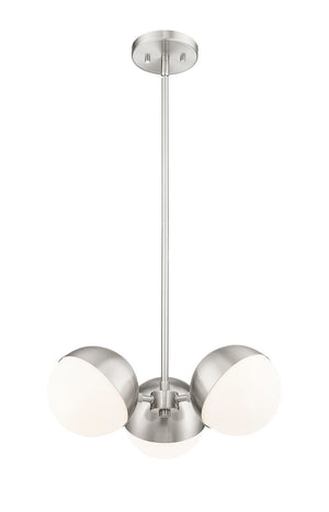 Z-Lite - 7517-3BN - Three Light Chandelier - Realm Sphere - Brushed Nickel