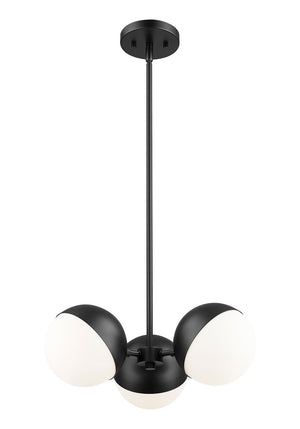 Z-Lite - 7517-3MB - Three Light Chandelier - Realm Sphere - Matte Black