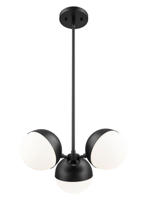 Z-Lite - 7517-3MB - Three Light Chandelier - Realm Sphere - Matte Black