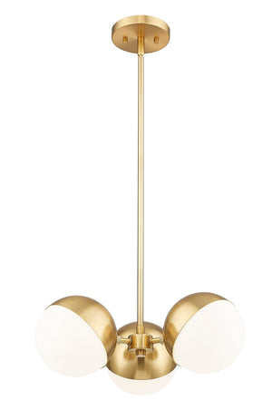 Z-Lite - 7517-3MGLD - Three Light Chandelier - Realm Sphere - Modern Gold