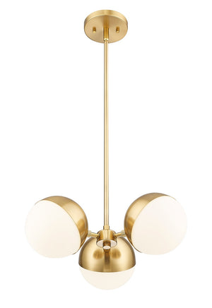 Z-Lite - 7517-3MGLD - Three Light Chandelier - Realm Sphere - Modern Gold