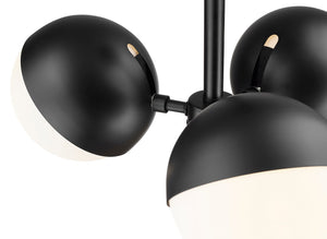 Z-Lite - 7517-3SF-MB - Three Light Semi Flush Mount - Realm Sphere - Matte Black