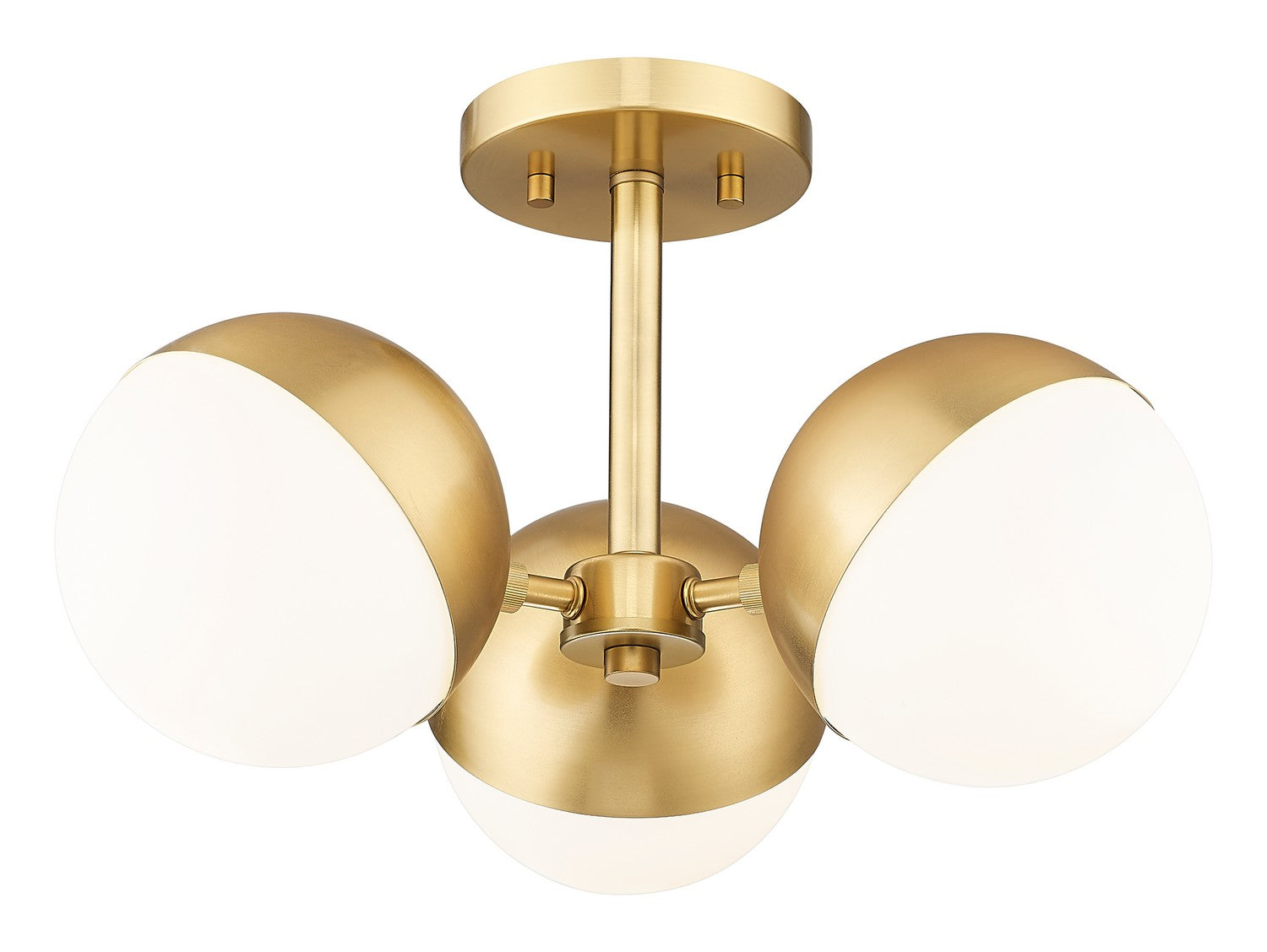 Z-Lite - 7517-3SF-MGLD - Three Light Semi Flush Mount - Realm Sphere - Modern Gold