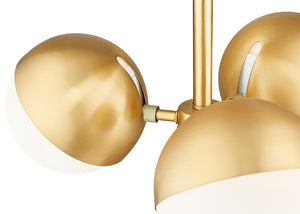 Z-Lite - 7517-3SF-MGLD - Three Light Semi Flush Mount - Realm Sphere - Modern Gold