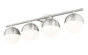 Z-Lite - 7517-4V-BN - Four Light Vanity - Realm Sphere - Brushed Nickel