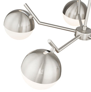 Z-Lite - 7517-5BN - Five Light Chandelier - Realm Sphere - Brushed Nickel