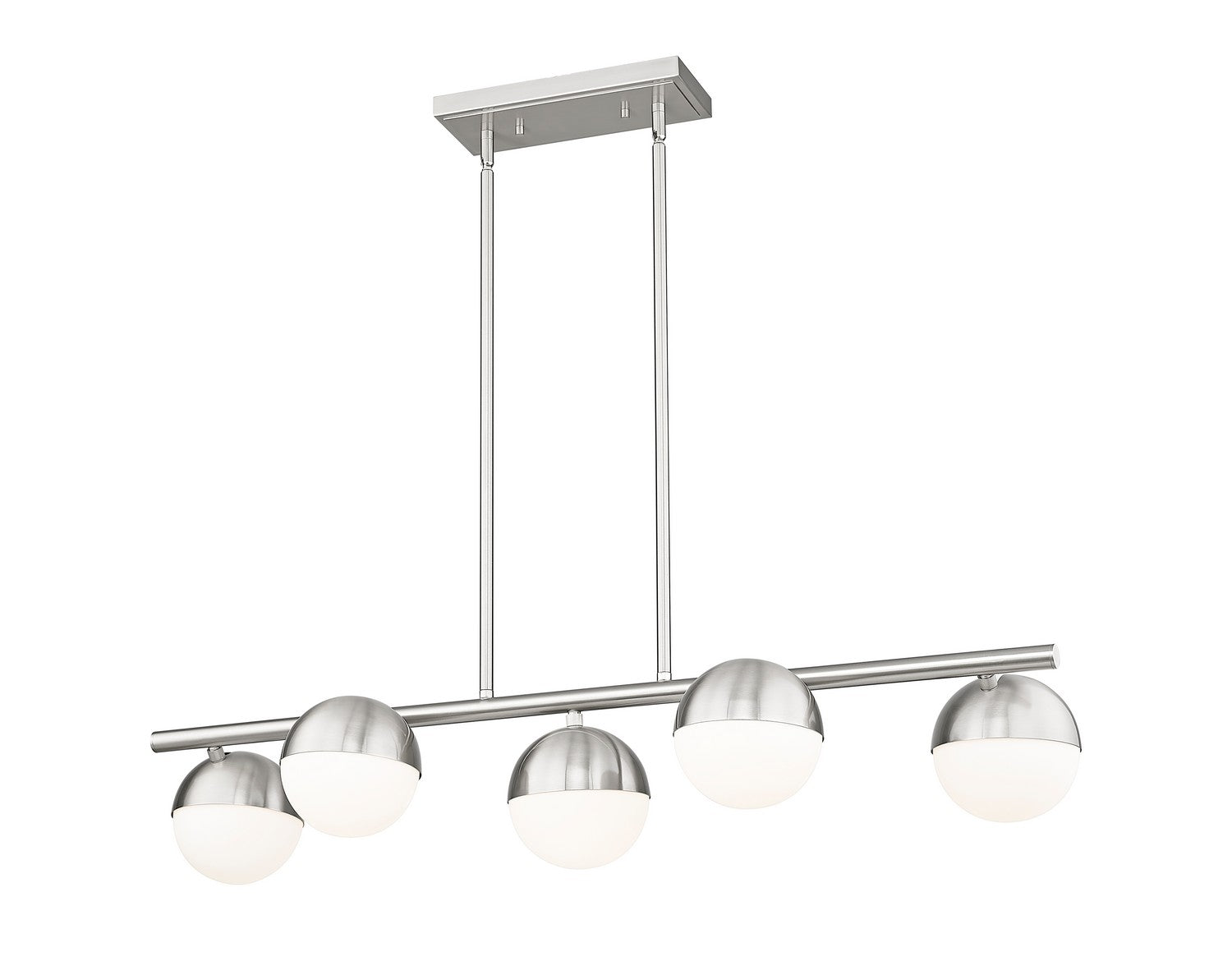 Z-Lite - 7517-5L-BN - Five Light Linear Chandelier - Realm Sphere - Brushed Nickel