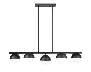 Z-Lite - 7517-5L-MB - Five Light Linear Chandelier - Realm Sphere - Matte Black