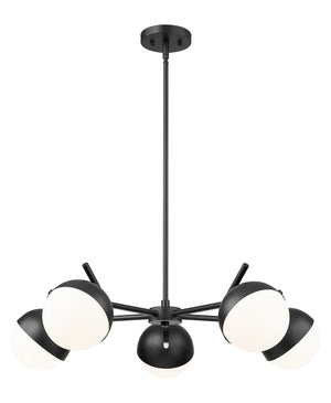 Z-Lite - 7517-5MB - Five Light Chandelier - Realm Sphere - Matte Black