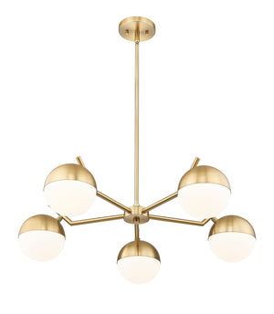 Z-Lite - 7517-5MGLD - Five Light Chandelier - Realm Sphere - Modern Gold