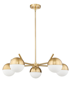 Z-Lite - 7517-5MGLD - Five Light Chandelier - Realm Sphere - Modern Gold