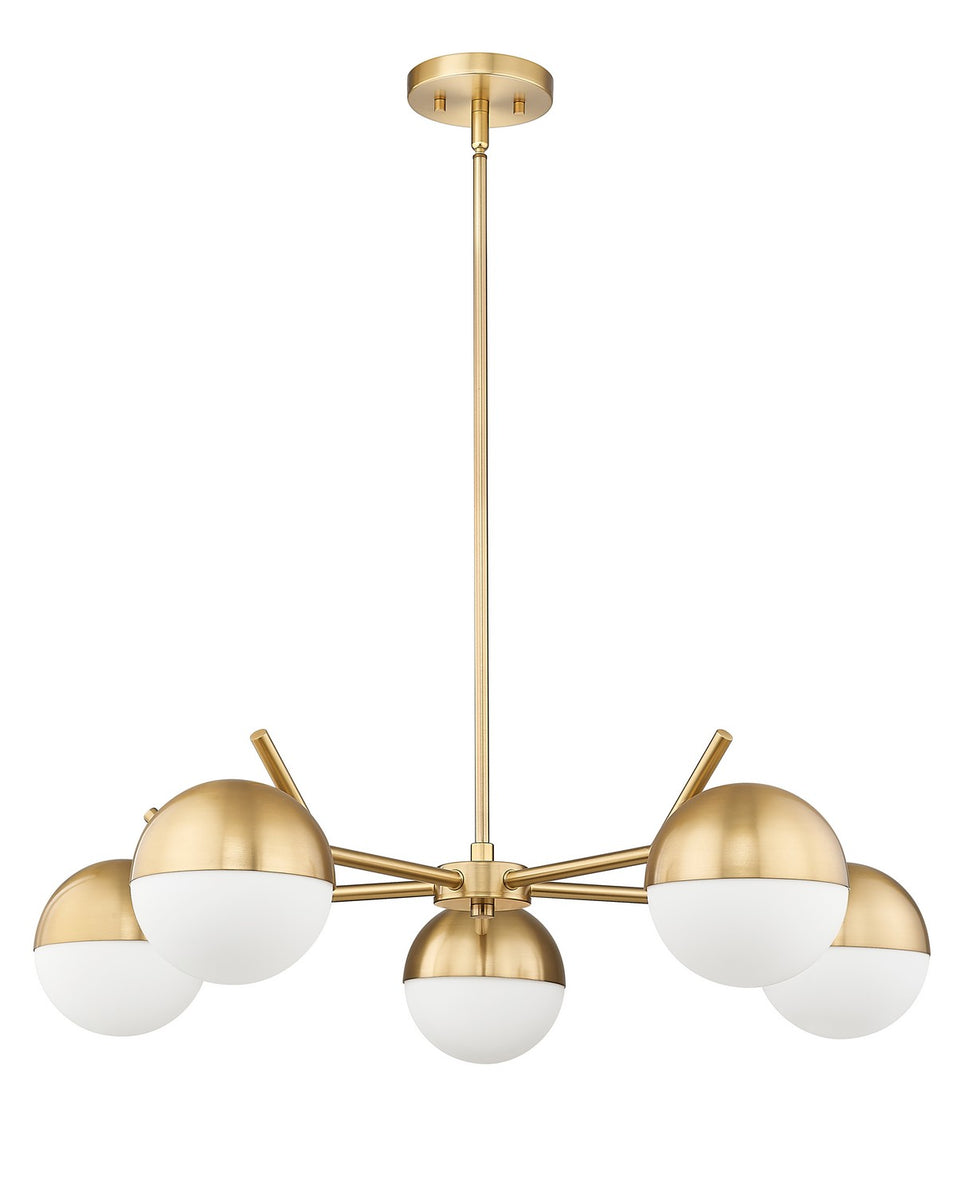 Z-Lite - 7517-5MGLD - Five Light Chandelier - Realm Sphere - Modern Gold