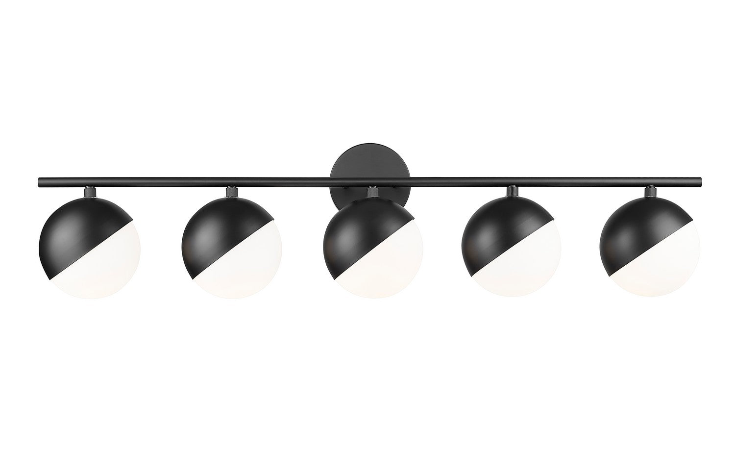 Z-Lite - 7517-5V-MB - Five Light Vanity - Realm Sphere - Matte Black