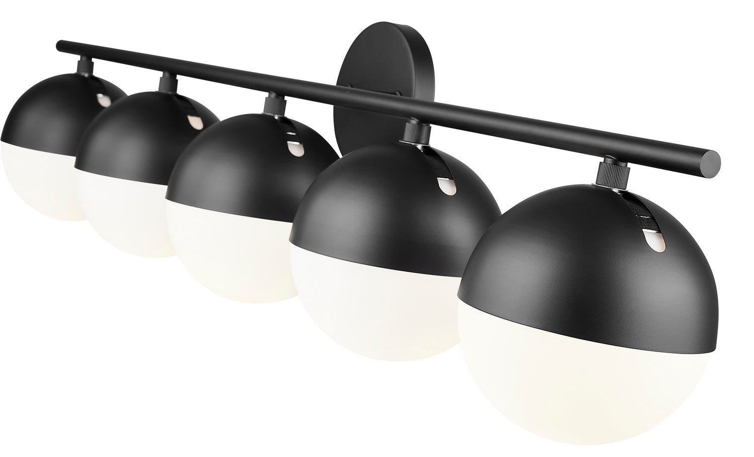 Z-Lite - 7517-5V-MB - Five Light Vanity - Realm Sphere - Matte Black