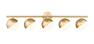 Z-Lite - 7517-5V-MGLD - Five Light Vanity - Realm Sphere - Modern Gold