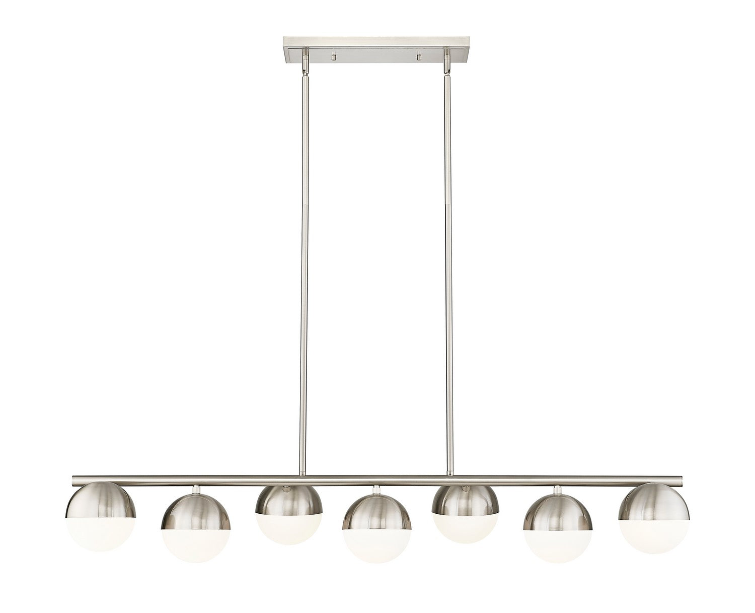 Z-Lite - 7517-7L-BN - Seven Light Linear Chandelier - Realm Sphere - Brushed Nickel