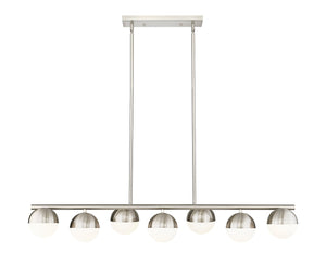 Z-Lite - 7517-7L-BN - Seven Light Linear Chandelier - Realm Sphere - Brushed Nickel