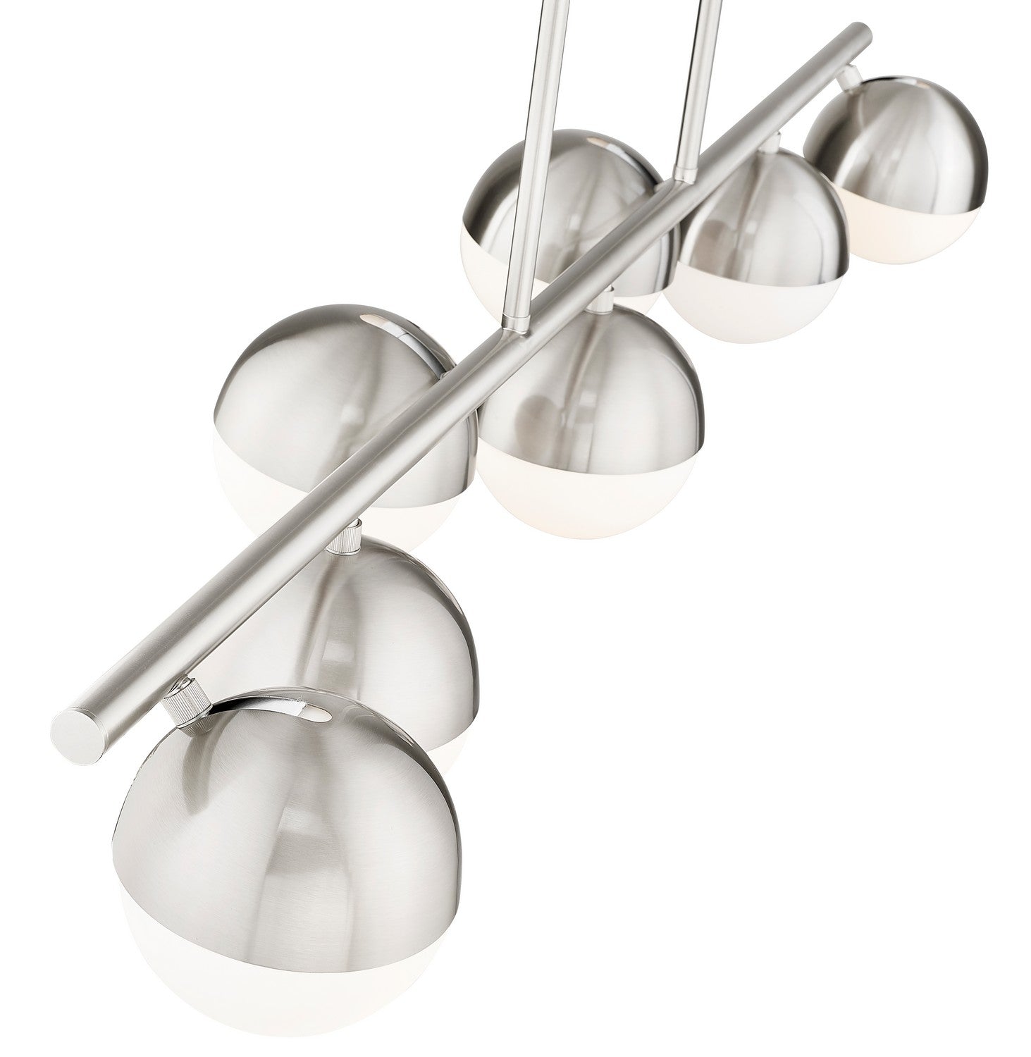 Z-Lite - 7517-7L-BN - Seven Light Linear Chandelier - Realm Sphere - Brushed Nickel