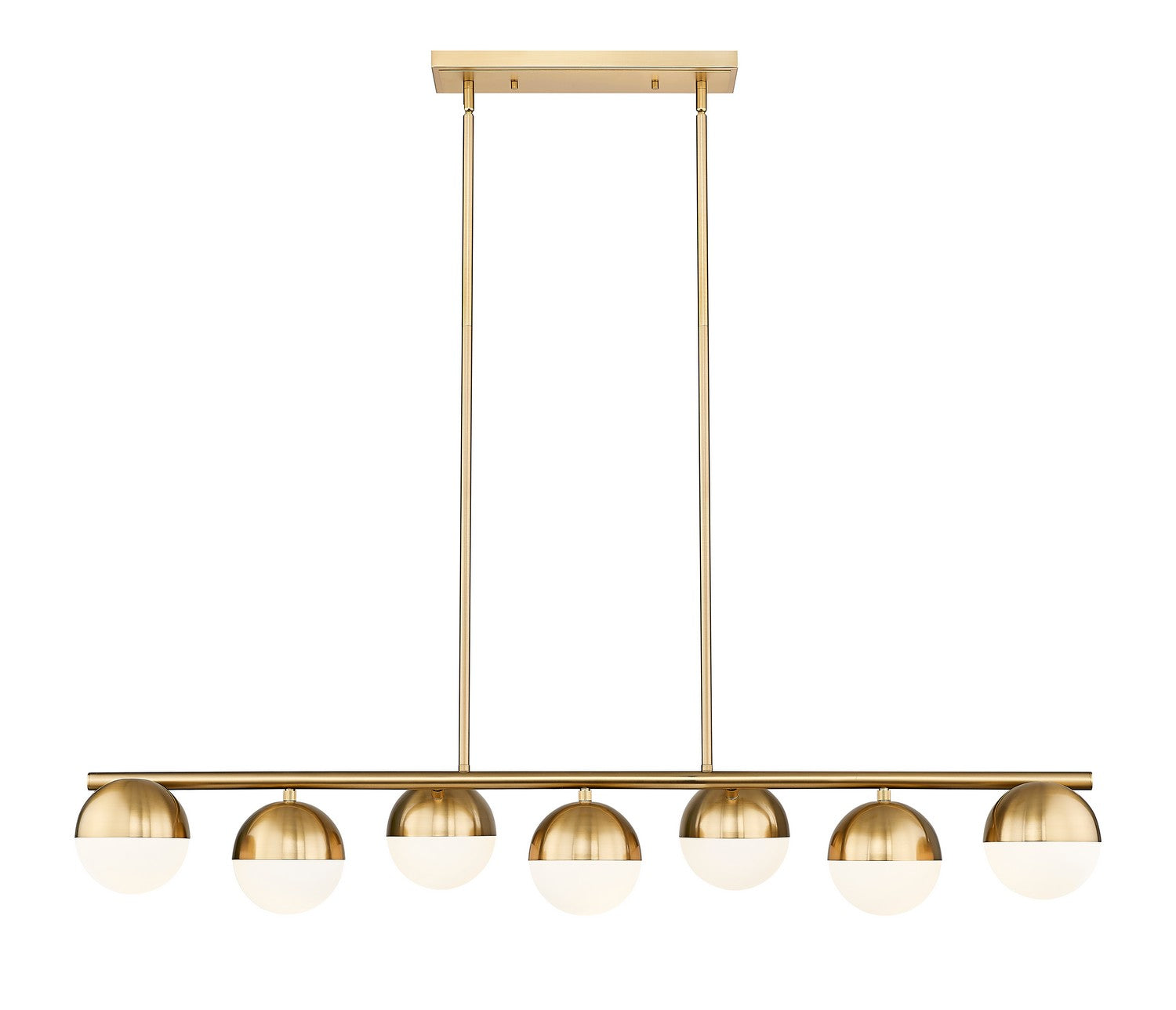 Z-Lite - 7517-7L-MGLD - Seven Light Linear Chandelier - Realm Sphere - Modern Gold