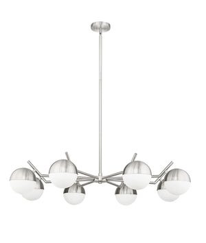 Z-Lite - 7517-8BN - Eight Light Chandelier - Realm Sphere - Brushed Nickel