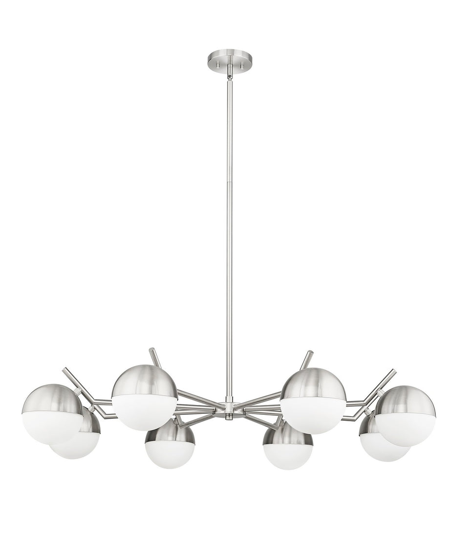 Z-Lite - 7517-8BN - Eight Light Chandelier - Realm Sphere - Brushed Nickel
