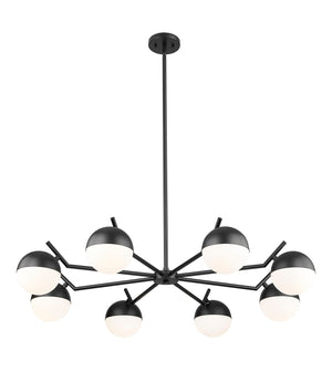 Z-Lite - 7517-8MB - Eight Light Chandelier - Realm Sphere - Matte Black