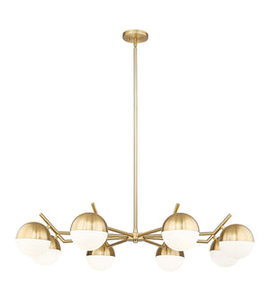 Z-Lite - 7517-8MGLD - Eight Light Chandelier - Realm Sphere - Modern Gold