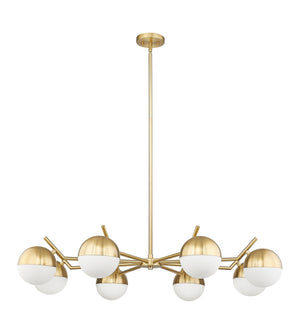 Z-Lite - 7517-8MGLD - Eight Light Chandelier - Realm Sphere - Modern Gold