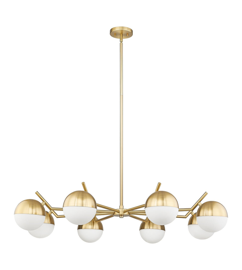 Z-Lite - 7517-8MGLD - Eight Light Chandelier - Realm Sphere - Modern Gold