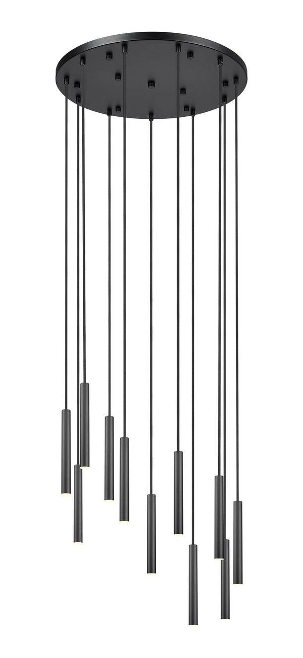 Z-Lite - 919MP12-11R-MB-LED - LED Chandelier - Forest - Matte Black