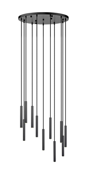 Z-Lite - 919MP12-11R-MB-LED - LED Chandelier - Forest - Matte Black