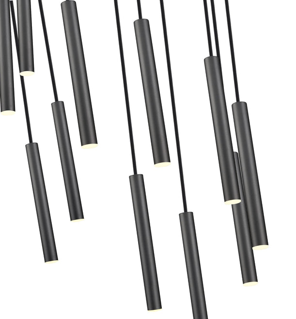 Z-Lite - 919MP12-11R-MB-LED - LED Chandelier - Forest - Matte Black