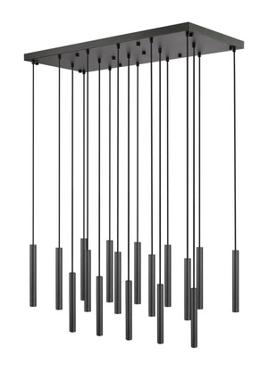 Z-Lite - 919MP12-17L-MB-LED - LED Linear Chandelier - Forest - Matte Black