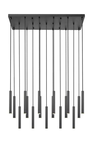 Z-Lite - 919MP12-17L-MB-LED - LED Linear Chandelier - Forest - Matte Black