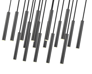 Z-Lite - 919MP12-17L-MB-LED - LED Linear Chandelier - Forest - Matte Black