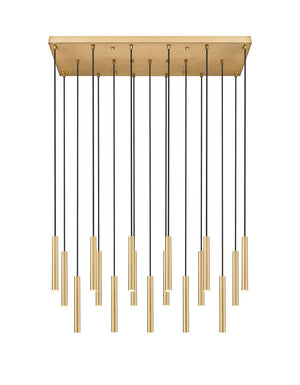 Z-Lite - 919MP12-17L-MGLD-LED - LED Linear Chandelier - Forest - Modern Gold