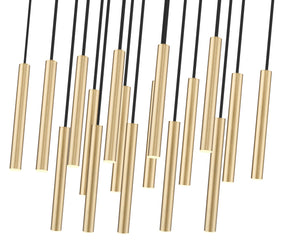 Z-Lite - 919MP12-17L-MGLD-LED - LED Linear Chandelier - Forest - Modern Gold