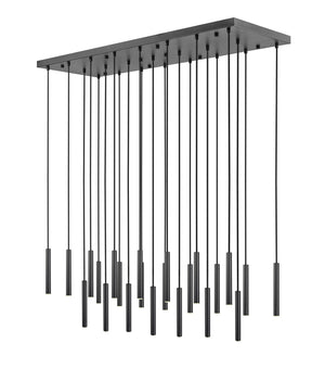 Z-Lite - 919MP12-23L-MB-LED - LED Linear Chandelier - Forest - Matte Black