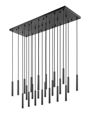 Z-Lite - 919MP12-23L-MB-LED - LED Linear Chandelier - Forest - Matte Black