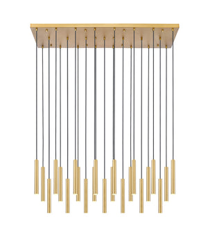 Z-Lite - 919MP12-23L-MGLD-LED - LED Linear Chandelier - Forest - Modern Gold