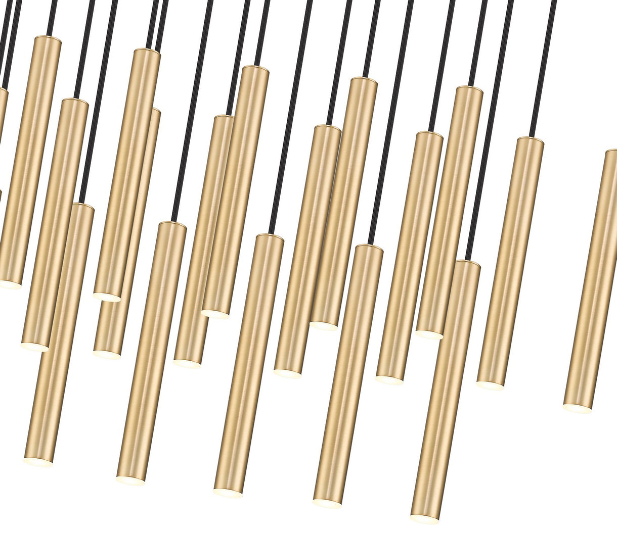 Z-Lite - 919MP12-23L-MGLD-LED - LED Linear Chandelier - Forest - Modern Gold