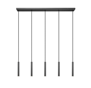 Z-Lite - 919MP12-5L-MB-LED - LED Linear Chandelier - Forest - Matte Black