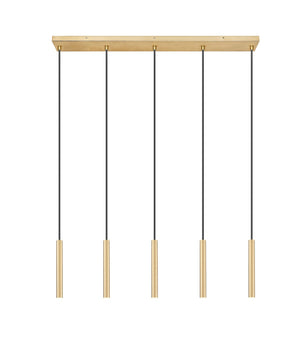 Z-Lite - 919MP12-5L-MGLD-LED - LED Linear Chandelier - Forest - Modern Gold