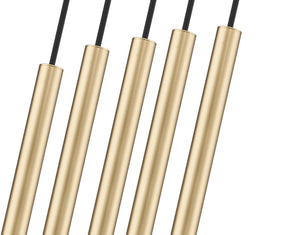 Z-Lite - 919MP12-5L-MGLD-LED - LED Linear Chandelier - Forest - Modern Gold
