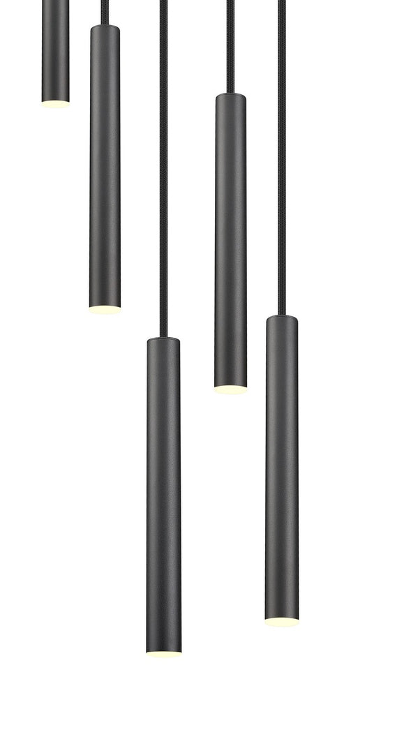 Z-Lite - 919MP12-5R-MB-LED - LED Chandelier - Forest - Matte Black