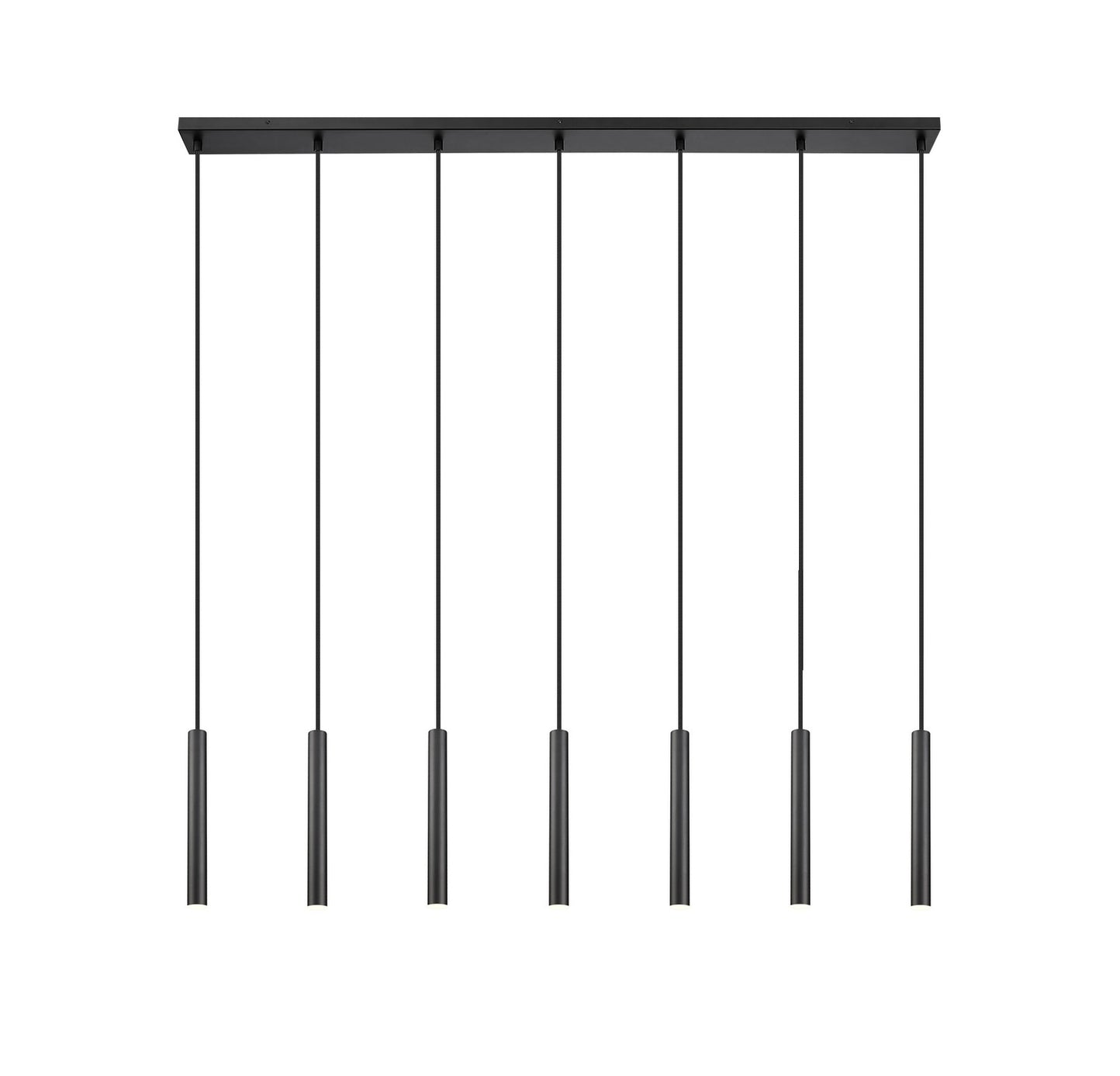 Z-Lite - 919MP12-7L-MB-LED - LED Linear Chandelier - Forest - Matte Black