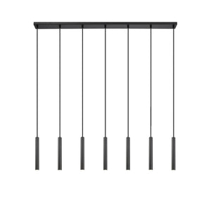 Z-Lite - 919MP12-7L-MB-LED - LED Linear Chandelier - Forest - Matte Black