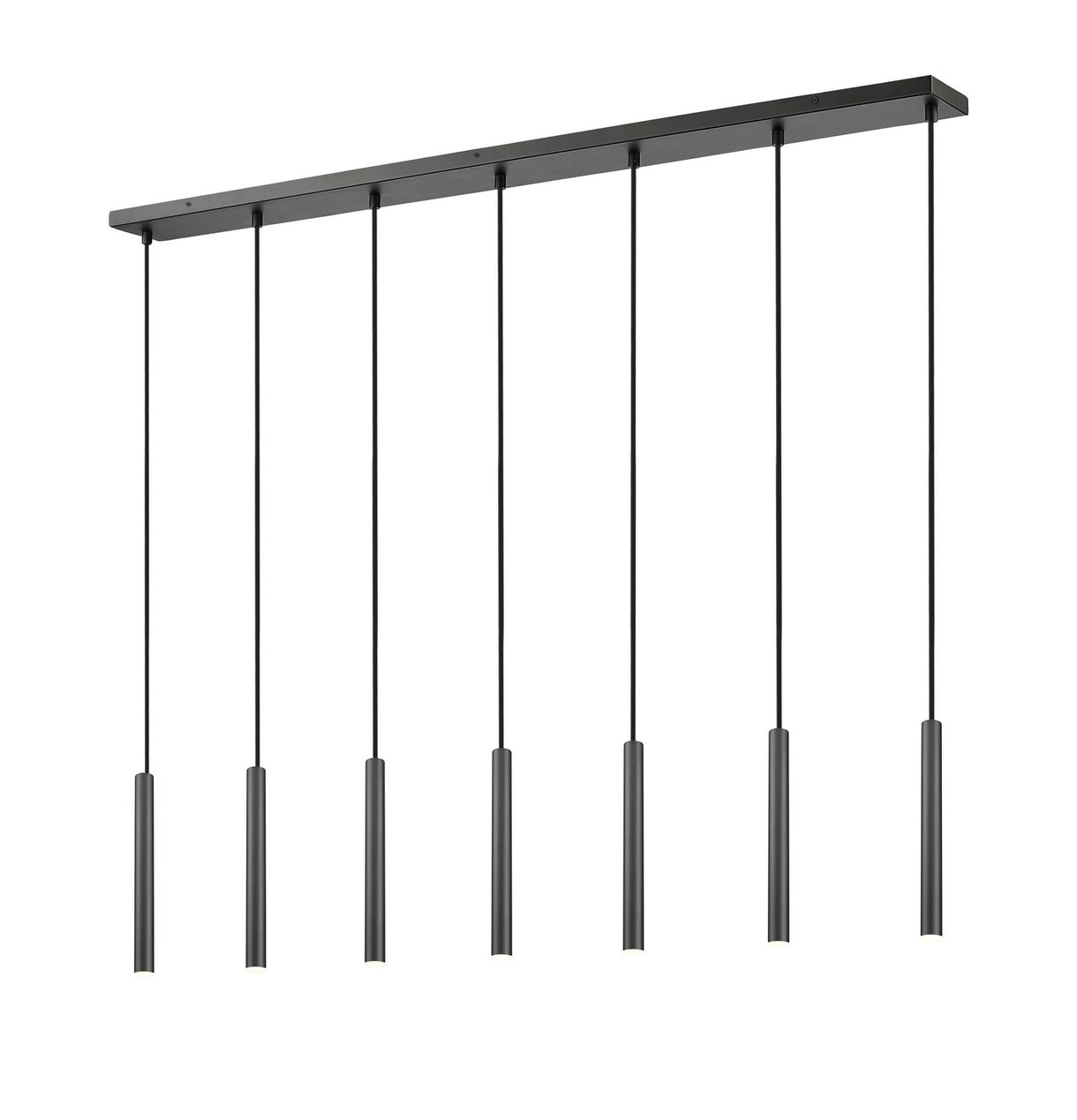 Z-Lite - 919MP12-7L-MB-LED - LED Linear Chandelier - Forest - Matte Black